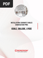 CCTP SONORISATION PPMS - Etablissements Scolaires