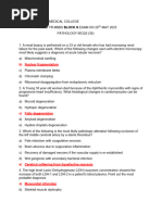 Third Yr MBBS Block G Pathology MCQS