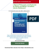 Get René Descartes S Natural Philosophy and Particular Bodies Animals Plants and Metals 1st Edition Fabrizio Baldassarri Free All Chapters