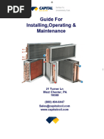 Installing, Operating & Maintenance: Guide For