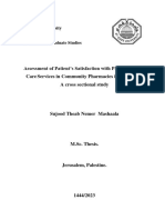 Assessment of Patient's Satisfaction With Pharma