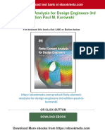 Get Finite Element Analysis For Design Engineers 3rd Edition Paul M. Kurowski Free All Chapters