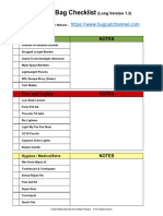 Bugout Bag Checklist Long New 2021.xls - Compatibility Mode