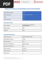 Código Snies Ibero