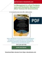 Tourism Destination Management in A Post Pandemic Context Global Issues and Destination Management Solutions 1st Edition Vanessa GB Gowreesunkar