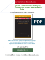 (FREE PDF Sample) Strategic Change and Transformation Managing Renewal in Organisations 1st Edition Swarup Kumar Dutta Ebooks