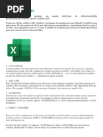 Excel y Sus Herramientas