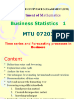 Time Series and Forecasting