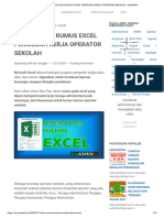 10 Menu Dan Rumus Excel Permudah Kerja Operator Sekolah - Tasadmin