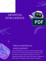 Purple Illustration Artificial Intelligence Presentation