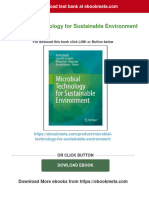 Microbial Technology For Sustainable Environment Download PDF