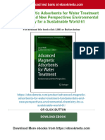 Advanced Magnetic Adsorbents For Water Treatment Fundamentals and New Perspectives Environmental Chemistry For A Sustainable World 61 Download PDF