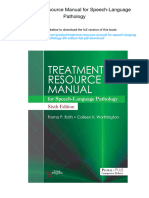 Treatment Resource Manual For Speech-Language Pathology. ISBN 1635501180, 978-1635501186