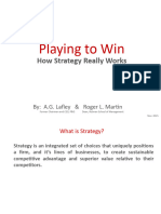 Playing To Win Strategy