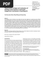 Han Et Al 2017 Optimization Design and Evaluation of Parking Route Based On Automatic Assignment Mechanism of Parking