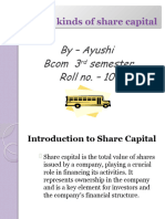 Topic - Kinds of Share Capital