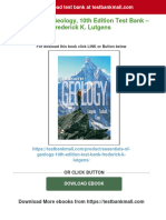 Essentials of Geology, 10th Edition Test Bank - Frederick K. Lutgens Download PDF