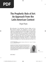 Miguel Reyes The Prophetic Role of Art. An Approach Fron The Latin American Context