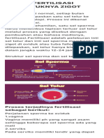 Proses Fertilisasi Terbentuknya Zigot