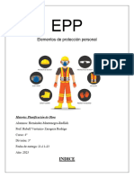 Elementos de Protección Personal: Indice
