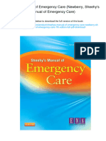 Sheehy's Manual of Emergency Care (Newberry, Sheehy's Manual of Emergency Care) - ISBN 0323078273, 978-0323078276