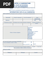 Dossier de Candidature ML