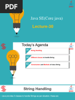 Lecture-30 Java SE (String Handling-1)