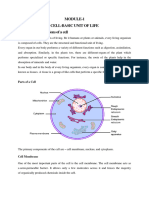 Structure and Function of A Cell-Module 1