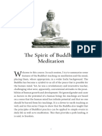 The Spirit of Buddhist Meditation Overview