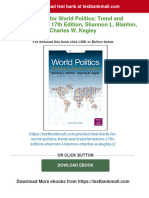 Get Test Bank For World Politics: Trend and Transformation, 17th Edition, Shannon L. Blanton, Charles W. Kegley Free All Chapters