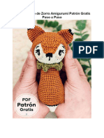 PDF Sonajero de Zorro Amigurumi Patron Gratis Paso A Paso