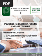 Policies in English As A Foreing Language Teaching