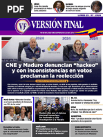 Venezuela Las Portadas de Noticias de Hoy Martes 30 07 2024