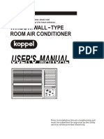 Koppel Window Type Inverter User Manual