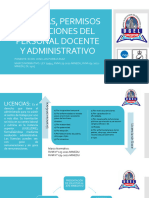 Licencias, Permisos y Vacaciones Del Personal Docente