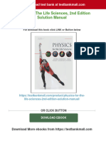 Physics For The Life Sciences, 2nd Edition Solution Manual Download PDF