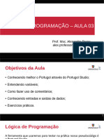 Logica Programacao - Aula 03