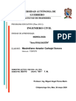 Tercera Evaluacion de Hidrologia