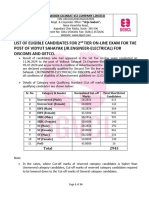 Notice For Second Tier Exam Candidate List 11 7 24