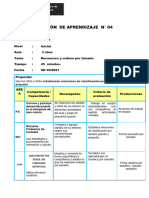 Sesión 4 Reconozco y Ordeno Por Tamaño