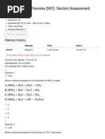 19.1 Acid-Base Theories (587) - Section Assessment - Chemistry