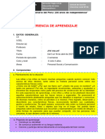 1 Experiencia de Aprendizaje 4 Años