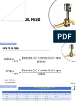 Reciprocating Compressors 14.rate of Oil Feed