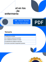 Calidad en Los Servicios de Enfermería