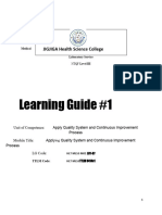 M. 01 Apply Qualty System & Continous Improvement Process