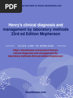 Get Henry's Clinical Diagnosis and Management by Laboratory Methods 23rd Ed Edition Mcpherson Free All Chapters