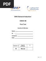 Ohs CSCC 00 Post Test