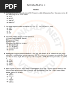 27 June 2024 Full Syllabus Mock Test 6 Sankalp NEET Vedantu