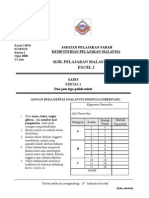 SPM Percubaan 2008 Sabah Science Paper 2