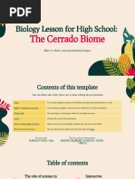 Biology Lesson For High School - The Cerrado Biome by Slidesgo